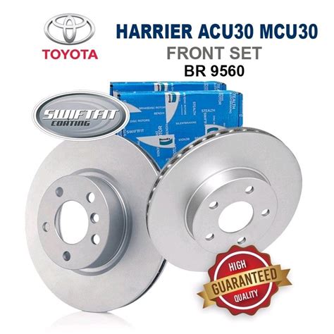 Original Bendix Disc Rotor Front Set Br Toyota Harrier Acu