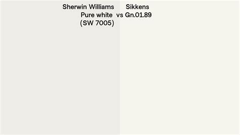 Sherwin Williams Pure White Sw 7005 Vs Sikkens Gn 01 89 Side By Side