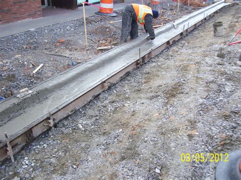 Sidewalk Concrete Curb Gutter Trace And Company