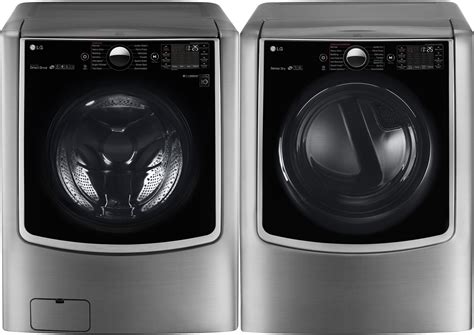 Lg Lgwadrgtur1g Side By Side Washer And Dryer Set With Front Load Washer