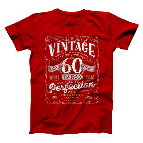 Personalized Vintage 60th Birthday For Him 1960 Aged To Perfection T Shirt All Star Shirt