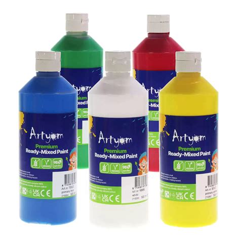 Artyom Premium Ready Mixed Poster Paint 500ml Gompels Care