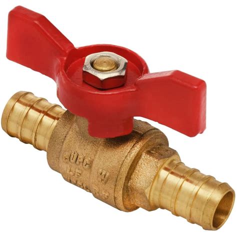 Waterline Products 1 2 Pex Brass T Handle Ball Valve Home Hardware