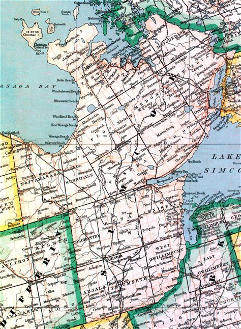 The Changing Shape Of Ontario County Of Simcoe