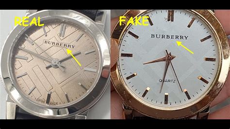 Burberry Watch Real Vs Fake How To Spot Fake Burberry Wrist Watches