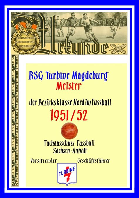 Chronik Urkunden Sv Fortuna Magdeburg E V