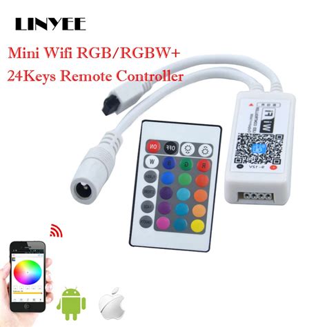 DC 5V 24V Mini Bluetooth WiFi LED RGB RGBW Controller IOS Android