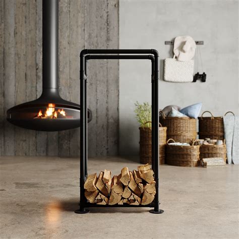 Snapklik Pamo Firewood Rack Otto Heavy Duty Industrial Pipe