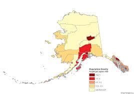 Population Density Map Of Alaska - Time Zones Map