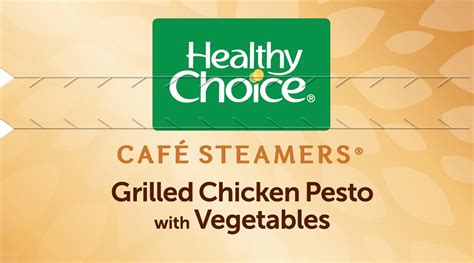 Healthy Choice Cafe Steamers Grilled Chicken Pesto With Vegetables 9 9