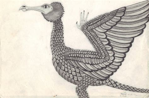 Wyvern Old Reference Sketch Later Dumped The Hand On The Wing But