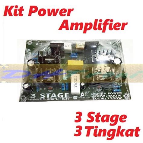 Jual Kit Super Driver 1200W 3 Stage 3 Tingkat Audio System Power