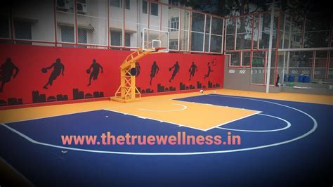 Acrylic Matte Synthetic Basketball Court Flooring at Rs 51/sq ft in ...