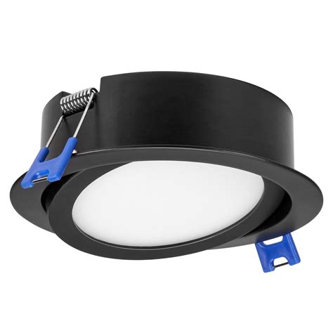 Maxxima 4 In 5 CCT Ultra Thin Recessed LED Gimbal Downlight 700 Lumens