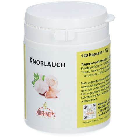 Knoblauch Kapseln 120 St - Shop Apotheke