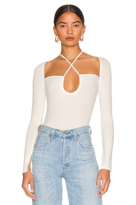 Superdown Storme Bodysuit In White Revolve