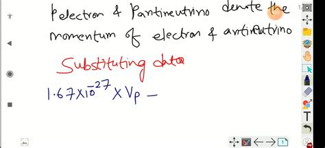 SOLVED A Neutron Initially At Rest Decays Into A Proton An Electron