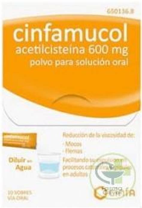 Cinfamucol Carbociste Na Mg Soluci N Oral En Sobres Mucolitico