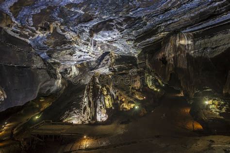 Deep Inside The Sudwala Caves In South Africa Stock Image Image Of