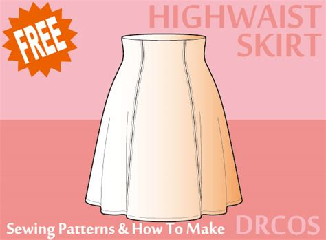 High Waist Skirt Sewing Patterns Drcos Patterns And How To Make