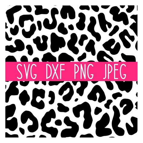 Black Cheetah Print SVG, Cheetah Pattern SVG, Digital Paper - Inspire ...