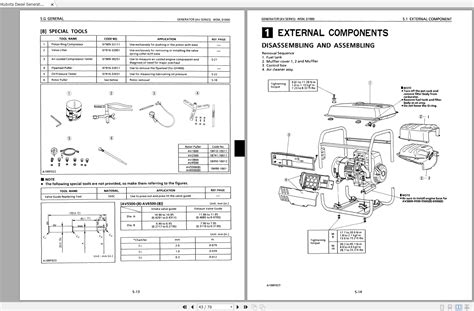 Kubota Diesel Generator Av Series Av16 38 55 65 Workshop Manual