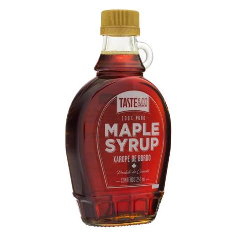 Xarope De Bordo Taste Co Maple Syrup Vidro Ml Sonda Supermercado