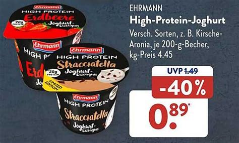 Ehrmann High protein joghurt Angebot bei ALDI SÜD 1Prospekte de