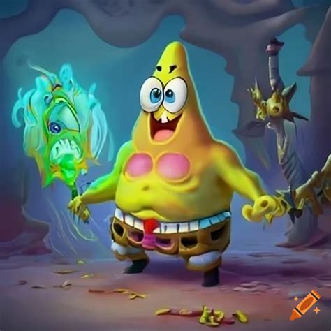 World Of Warcraft Spongebob Squarepants Crossover Art On Craiyon