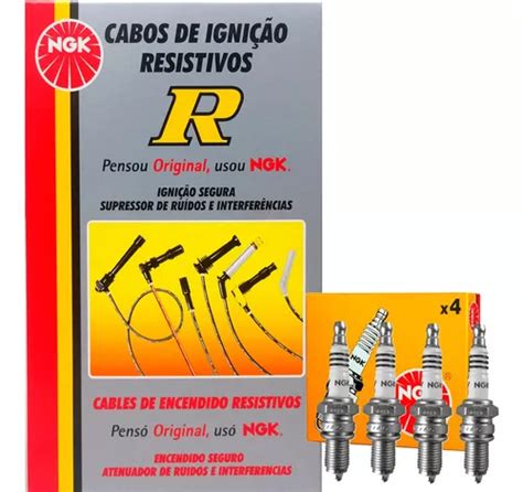 Kit Cabos Velas Ngk Ford Ranger 2 3 8v Gasolina 96 97 Parcelamento