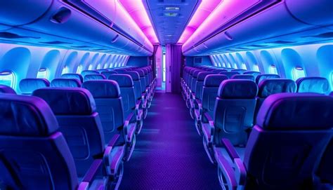 Premium AI Image | Airplane cabin interior design