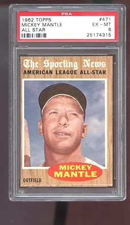 Amazon Topps Mickey Mantle All Star Psa Graded