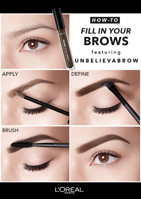 How To Fill In Your Brows—and Make Them Last Loréal Paris Brow