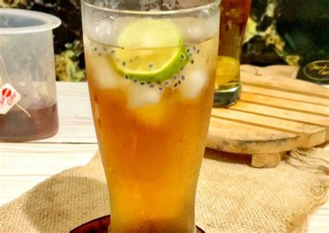 Resep Es Teh Lemon Selasih Oleh Anif Agustina Cookpad