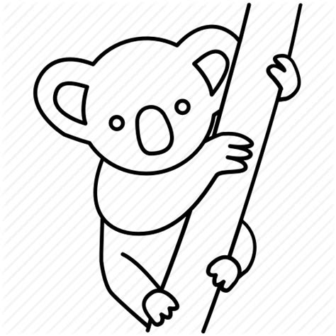 Koala Line Drawing | Free download on ClipArtMag