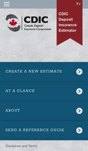 Canada Deposit Insurance Corporation Cdic ‘estimator Ios App
