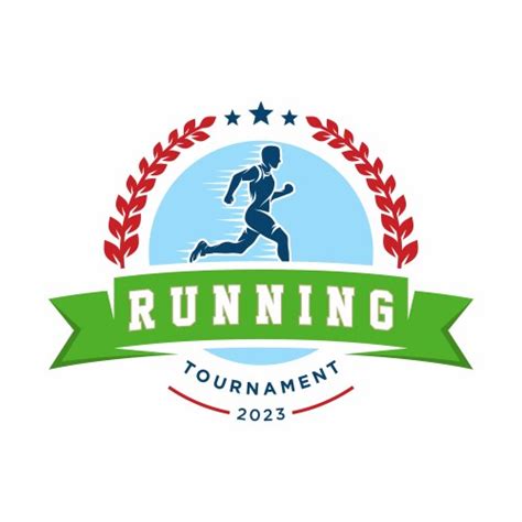 Run Icon Running Symbol Marathon Poster And Logo Vector Image