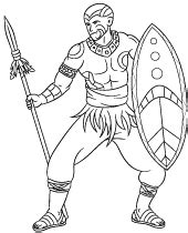 20+ Warrior Coloring Pages - KieleKirenna