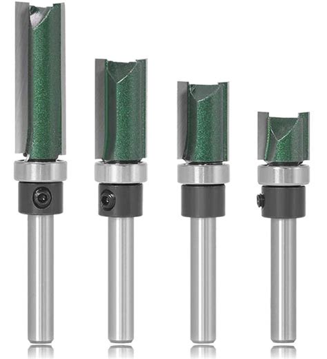 Mesee Pieces Flush Trim Router Bit Set Inch Shank Industrial