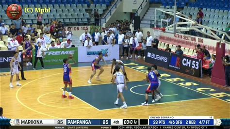 Mpbl Pampanga Nd Game Vs Marikina Highlights Youtube