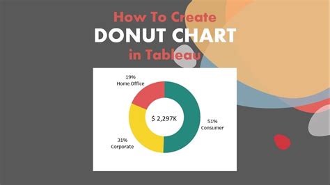 How To Create Donut Chart In Tableau Youtube