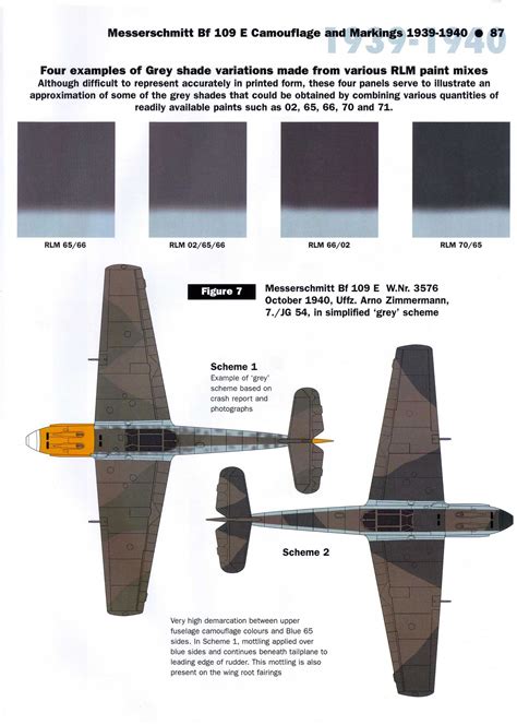 Asisbiz Art Messerschmitt Bf 109E RLM 70 02 simplified 1940-scheme 02