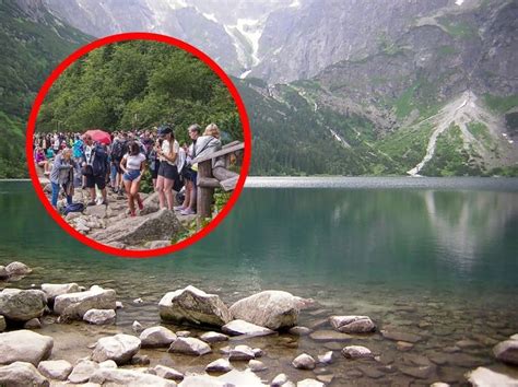 Tatry Tłumy turystów nad Morskim Okiem Masakra Podróże Wprost