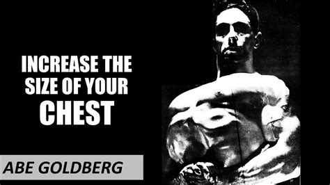 HOW ABE GOLDBERG DEVELOPED HIS MASSIVE CHEST!! - YouTube