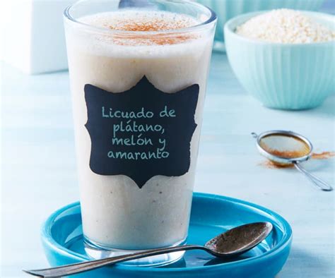 Licuado de plátano melón y amaranto Cookidoo the official