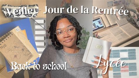 Veille Jour De La Rentr E Back To School Youtube