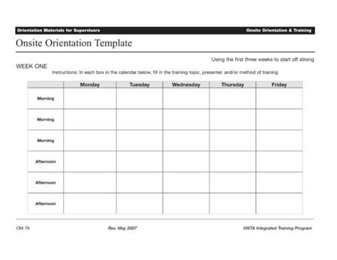 Free 12 Orientation Schedule Samples And Templates In Pdf Ms Word