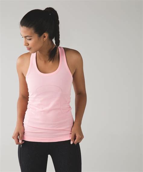 Lululemon Swiftly Tech Racerback Dark Prism Pink White Lulu