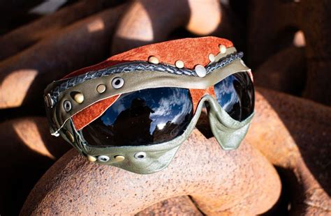 Burning Man Goggles Steampunk Goggles Rust and Black Lace | Etsy ...