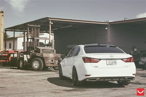 Custom White Lexus GS Sporting a Set of Vossen Rims — CARiD.com Gallery